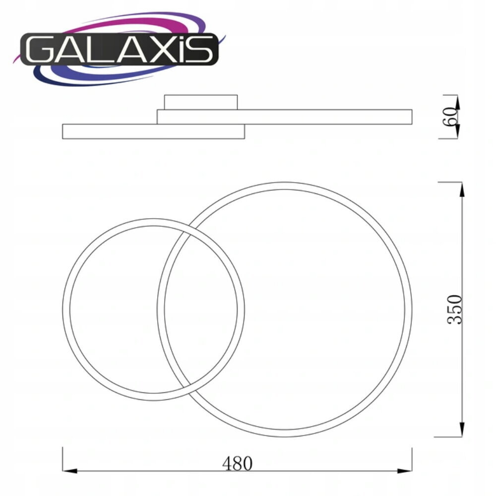 MasterLED LED šviestuvas Galaxis Phoenix 60W kaina ir informacija | Lubiniai šviestuvai | pigu.lt