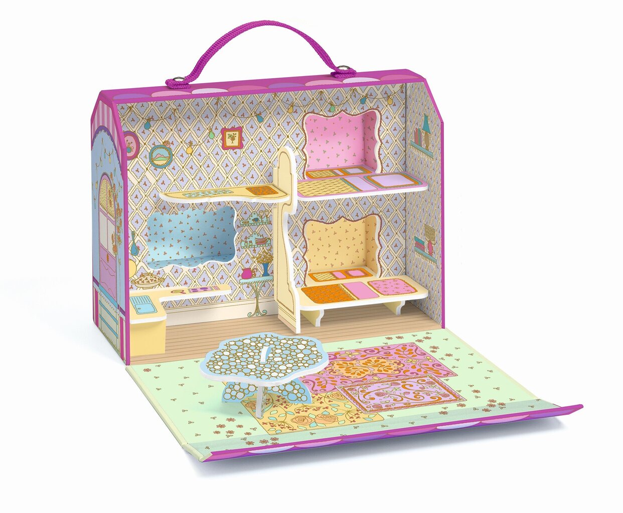Tinyly lėlių namelis - Bluchka & Indie namas, Djeco DJ06952 цена и информация | Žaislai mergaitėms | pigu.lt