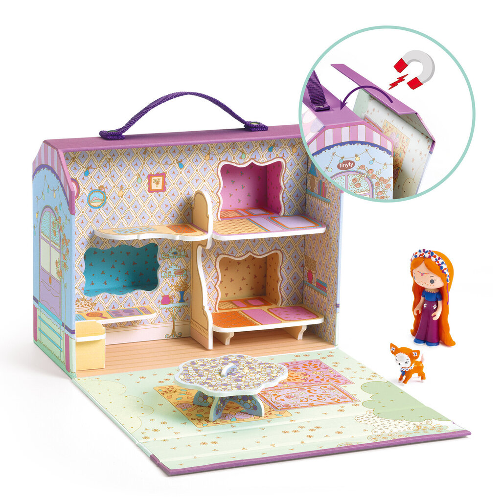Tinyly lėlių namelis - Bluchka & Indie namas, Djeco DJ06952 цена и информация | Žaislai mergaitėms | pigu.lt