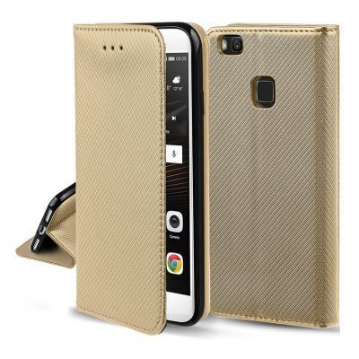 Telefono dėklas Hallo Smart Magnet Book Case, skirtas Samsung Galaxy A42, auksinis цена и информация | Telefono dėklai | pigu.lt