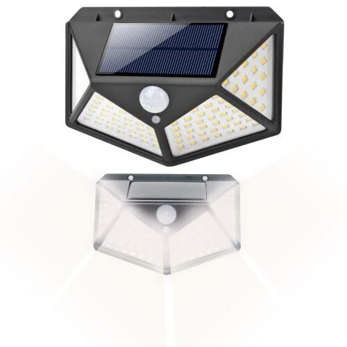 100 LED saulės lempa L10720 kaina ir informacija | Lauko šviestuvai | pigu.lt