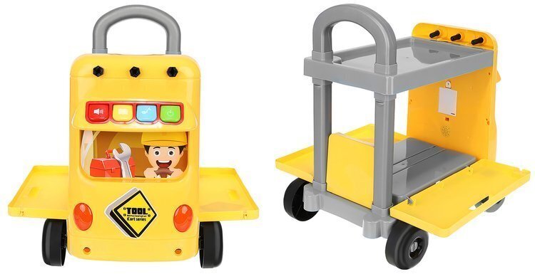 Žaislinis įrankių vežimėlis su įrankiais, XL 9424 kaina ir informacija | Žaislai berniukams | pigu.lt