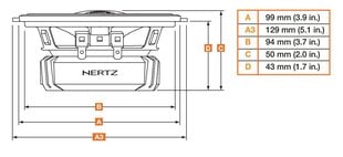 HERTZ DCX 100.3 kaina ir informacija | Automobiliniai garsiakalbiai | pigu.lt