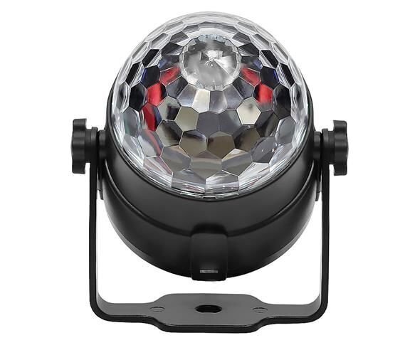 Disco kamuolys LED RGB 7 režimai + nuotolinio valdymo pultas 360° 7056 цена и информация | Staliniai šviestuvai | pigu.lt