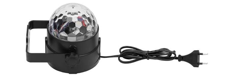 Disco kamuolys LED RGB 7 režimai + nuotolinio valdymo pultas 360° 7056 цена и информация | Staliniai šviestuvai | pigu.lt