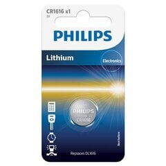 Elementai Philips Lithium CR1616 3V kaina ir informacija | Philips Apšvietimo ir elektros prekės | pigu.lt