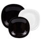 Luminarc pietų servizas Carine Neo White & Black, 18 dalių цена и информация | Indai, lėkštės, pietų servizai | pigu.lt