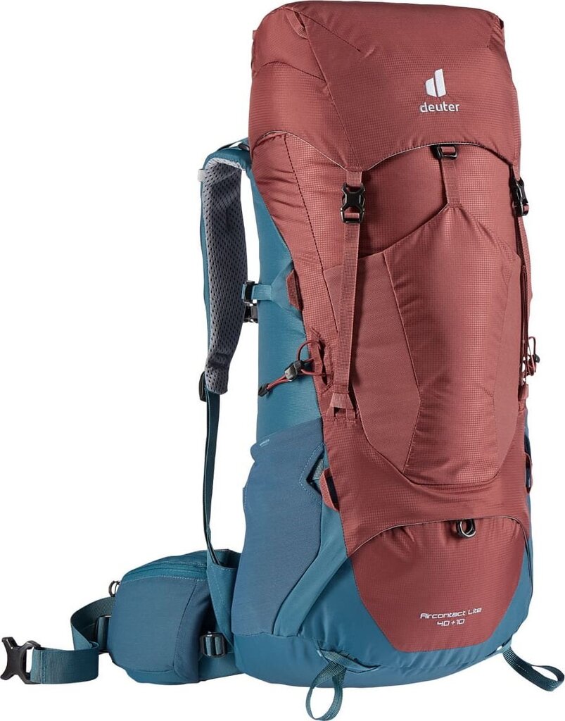 Deuter kuprinė Aircontact Lite 40+10 L, Raudona kaina ir informacija | Kuprinės ir krepšiai | pigu.lt