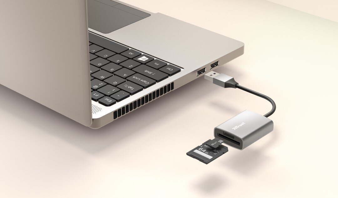 MEMORY READER FLASH USB3.2/24135 TRUST цена и информация | Adapteriai, USB šakotuvai | pigu.lt