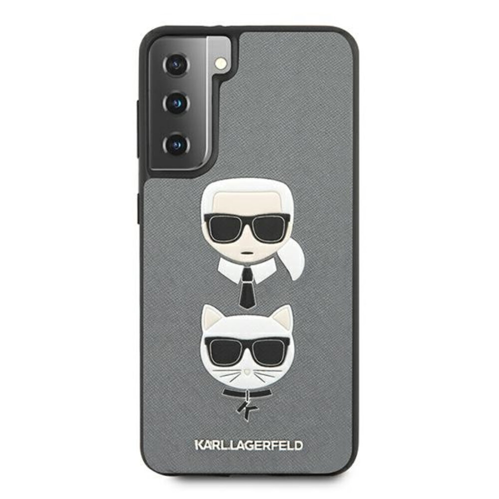 Karl Lagerfeld, skirtas Samsung S21 Plus, pilkas kaina ir informacija | Telefono dėklai | pigu.lt