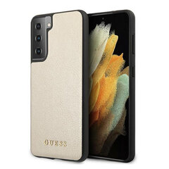 Guess GUHCS21MIGLGO skirtas Samsung Galaxy S21 Plus, auksinis kaina ir informacija | Telefono dėklai | pigu.lt