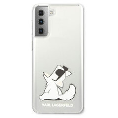 Dėklas Karl Lagerfeld skirtas Samsung S21 Ultra, skaidri kaina ir informacija | Telefono dėklai | pigu.lt