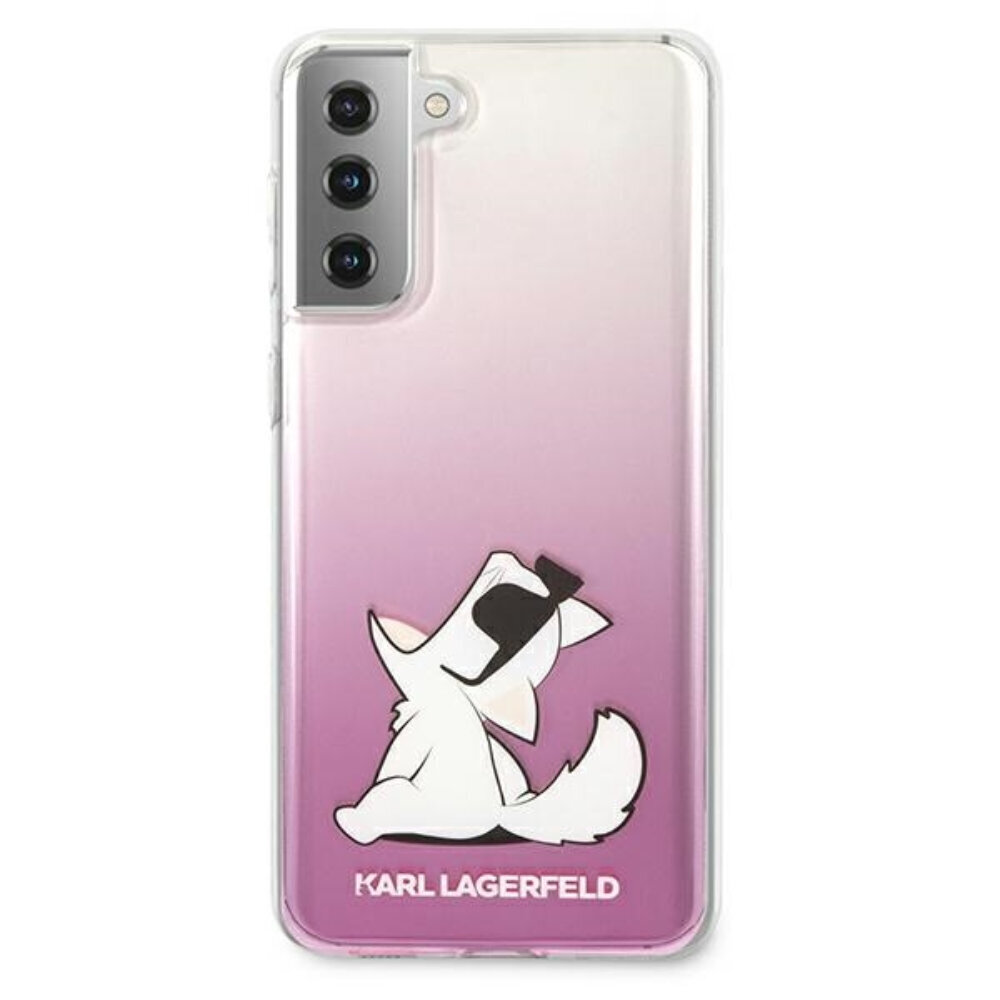 Dėklas Karl Lagerfeld skirtas Samsung S21 Ultra, rožinė kaina ir informacija | Telefono dėklai | pigu.lt