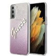 Чехол Guess для Samsung S21 Plus, розовый