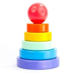 Пирамидка с кольцами Fisher Price Eko, GRF09 цена и информация | Игрушки для малышей | pigu.lt