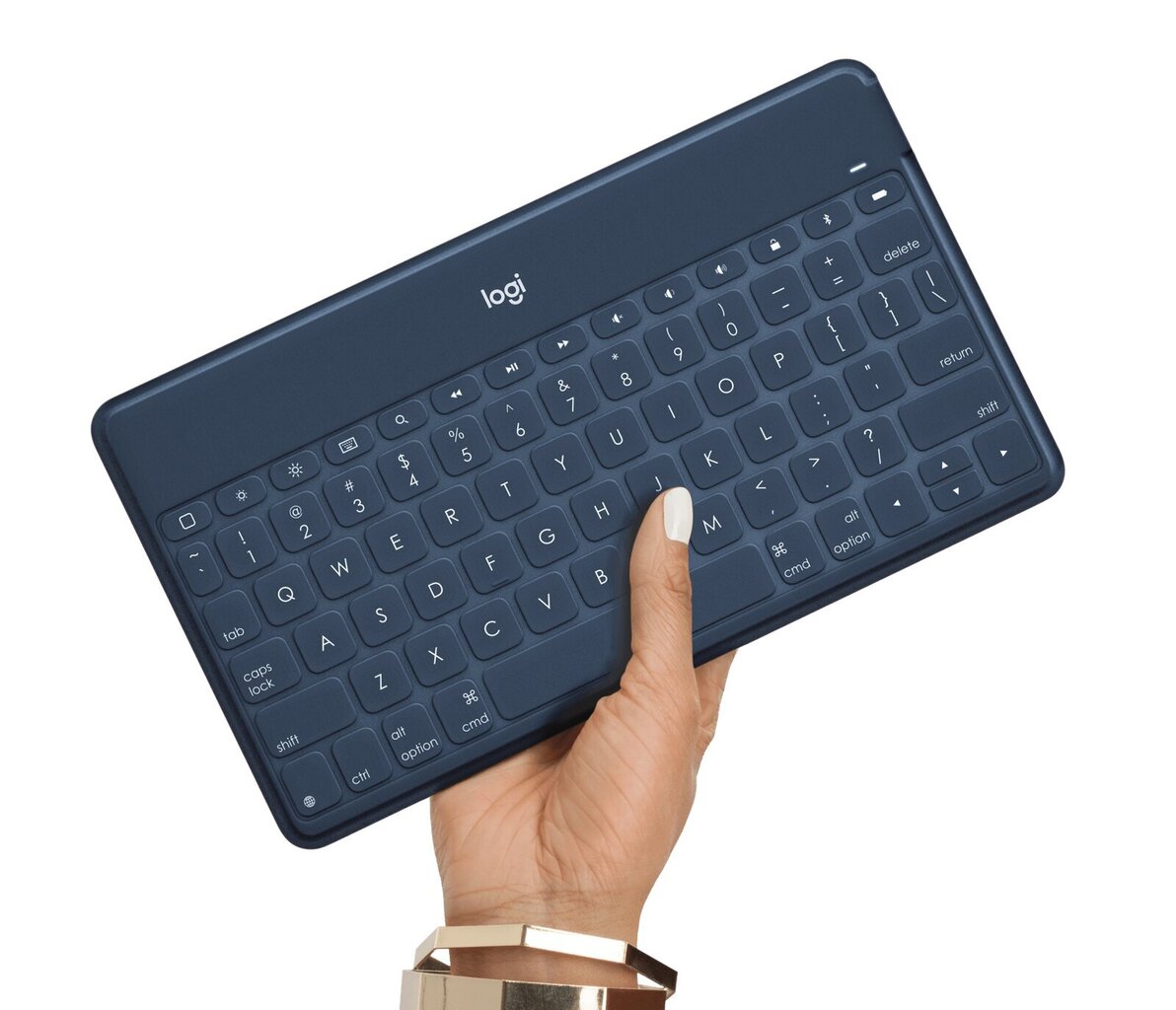 Belaidė klaviatūra Logitech Keys-To-Go, mėlyna kaina ir informacija | Klaviatūros | pigu.lt