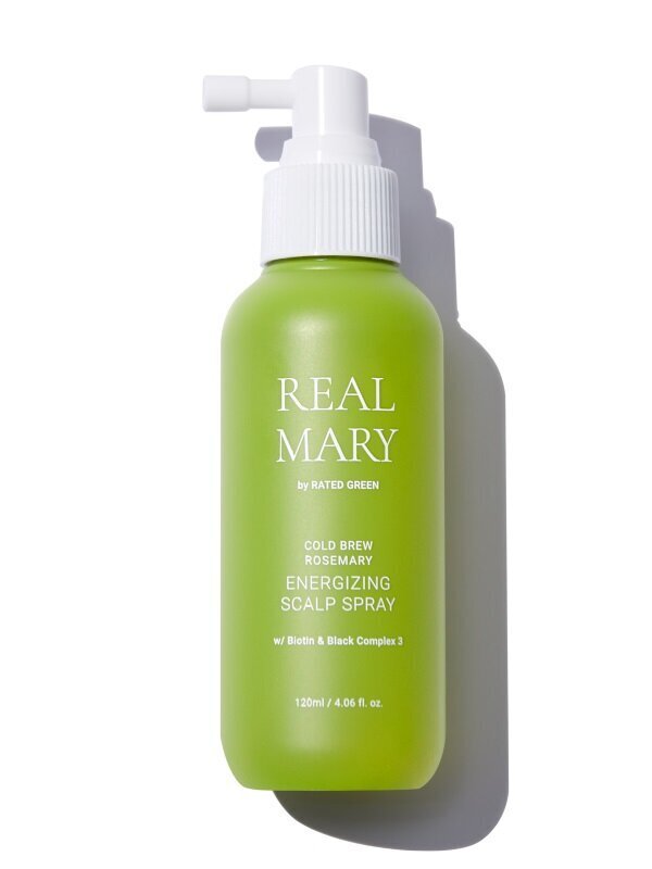 Galvos odos purškiklis Rated Green Real Mary, 120 ml цена и информация | Priemonės plaukų stiprinimui | pigu.lt