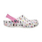 Šlepetės mergaitėms Crocs™ Classic Heart Print Clog, baltos цена и информация | Šlepetės, kambario avalynė vaikams | pigu.lt