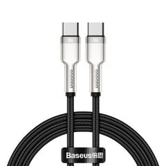 Baseus Cafule Metal USB C - кабель USB C для передачи данных и зарядки до 100 Вт, 1м, черный цена и информация | Кабели для телефонов | pigu.lt