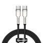 Baseus Cafule Metal kabelis USB C - USB C, duomenų perdavimui ir krovimui iki 100W, 1m, juodas цена и информация | Laidai telefonams | pigu.lt