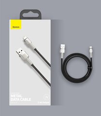 Kabelis Baseus Cafule Series USB Į Lightning 2.4A 2m, violetinis kaina ir informacija | Laidai telefonams | pigu.lt