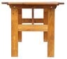 Lauko pietų stalas Venta, rudas (Honey), pušies mediena, pagaminta Lietuvoje kaina ir informacija | Lauko stalai, staliukai | pigu.lt