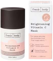 Veido kaukė su vitaminu C Frank Body Vitamin C Mask, 50 ml kaina ir informacija | Veido kaukės, paakių kaukės | pigu.lt