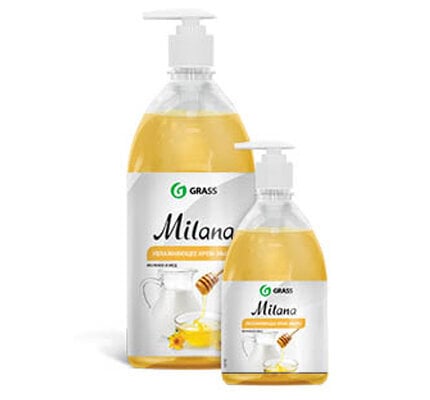 Rankų muilas Milana Pienas su medum, 1000 ml kaina ir informacija | Muilai | pigu.lt