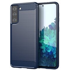 Hurtel Carbon Case skirtas Samsung Galaxy S21 5G, mėlynas kaina ir informacija | Telefono dėklai | pigu.lt
