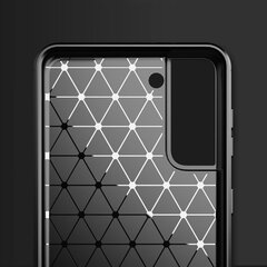 Чехол Hurtel Carbon для Samsung Galaxy S21+ 5G (S21 Plus 5G), чёрный цена и информация | Чехлы для телефонов | pigu.lt