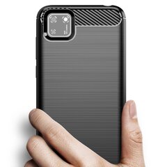 Чехол Hurtel Carbon для Oppo A73, чёрный цена и информация | Чехлы для телефонов | pigu.lt