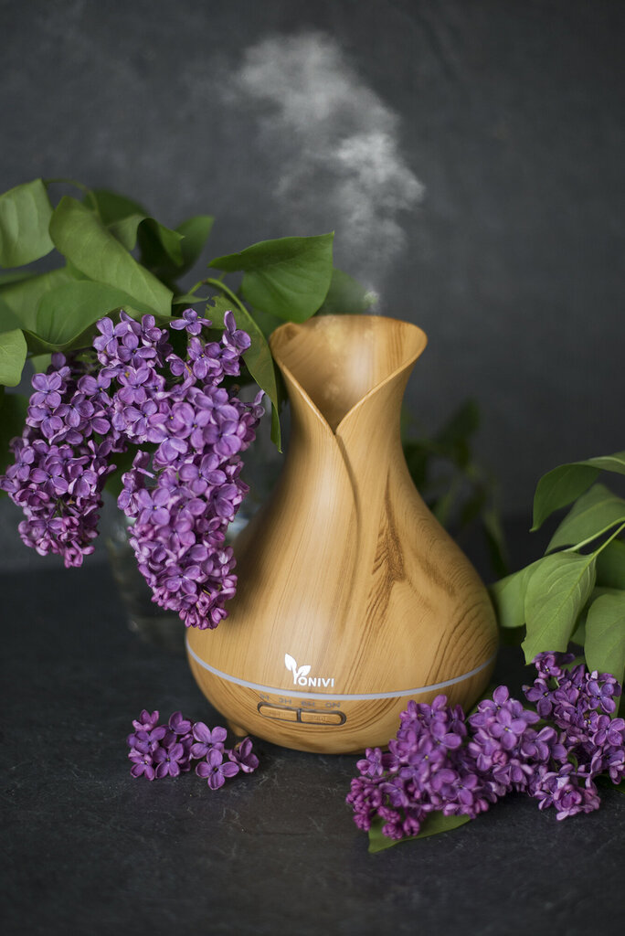 Tulpė VONIVI Aromatinis Difuzorius – Drėkintuvas, 400ml kaina ir informacija | Oro drėkintuvai | pigu.lt