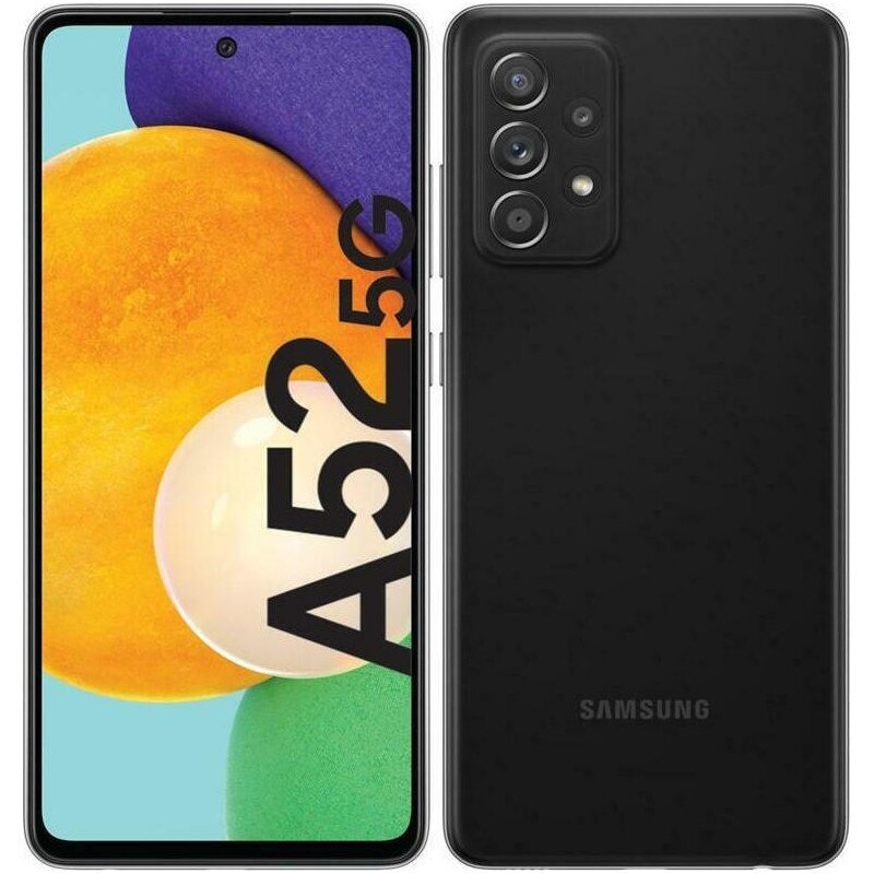 Telefonas Samsung Galaxy A52 5G Dual-Sim 6/128GB Black SM-A526BZKD kaina |  pigu.lt