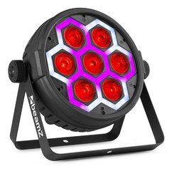 Šviestuvas šventėms Beamz BT420 par 7x 10W + SMD „Combi Effect kaina ir informacija | Dekoracijos šventėms | pigu.lt