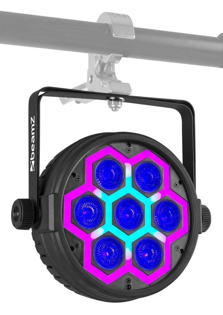 Šviestuvas šventėms Beamz BT420 par 7x 10W + SMD „Combi Effect цена и информация | Dekoracijos šventėms | pigu.lt