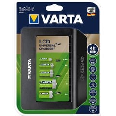 LCD Varta 57688 universalus įkroviklis krauna AAA, AA, C, D , 9V kaina ir informacija | Elementų krovikliai | pigu.lt