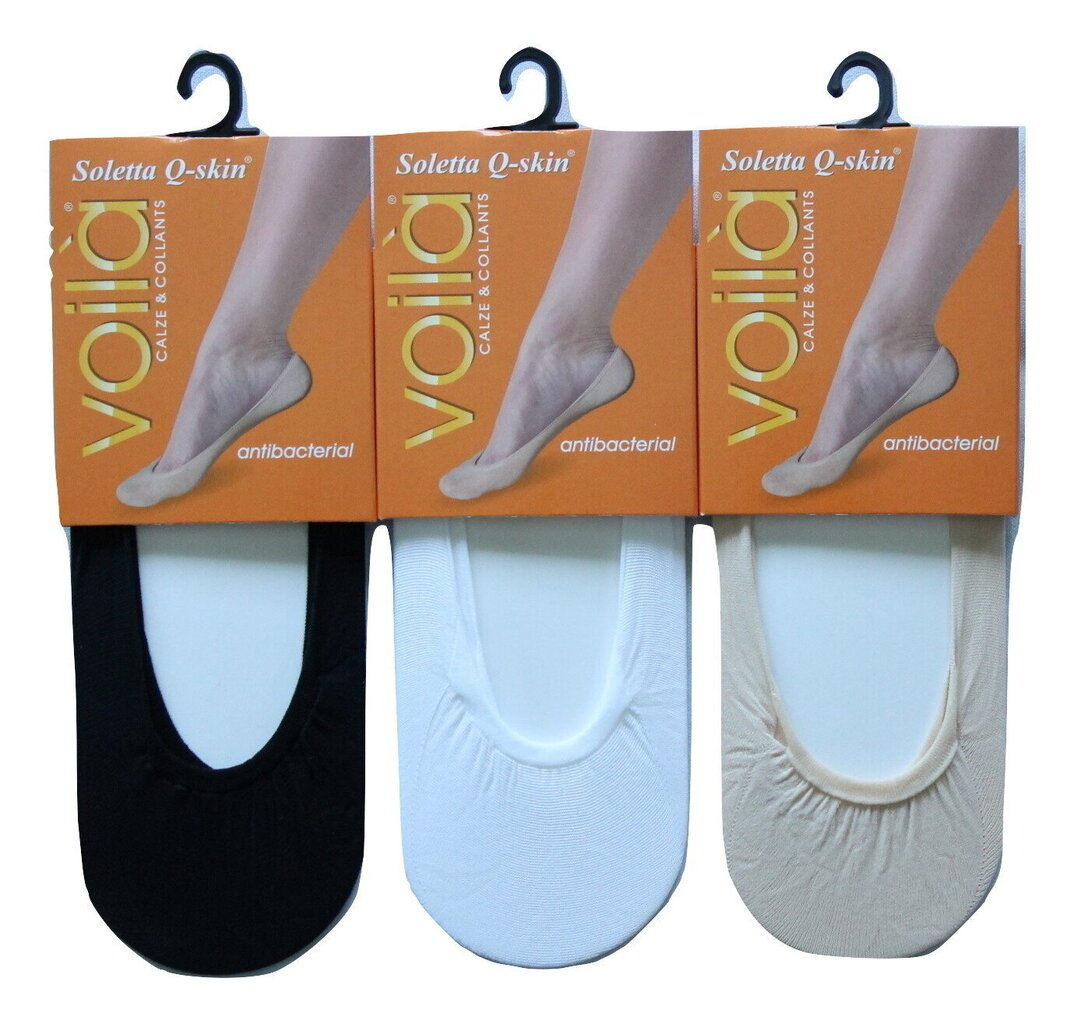 Kojnaitės moterims Voila Q-skin, baltos kaina ir informacija | Moteriškos kojinės | pigu.lt
