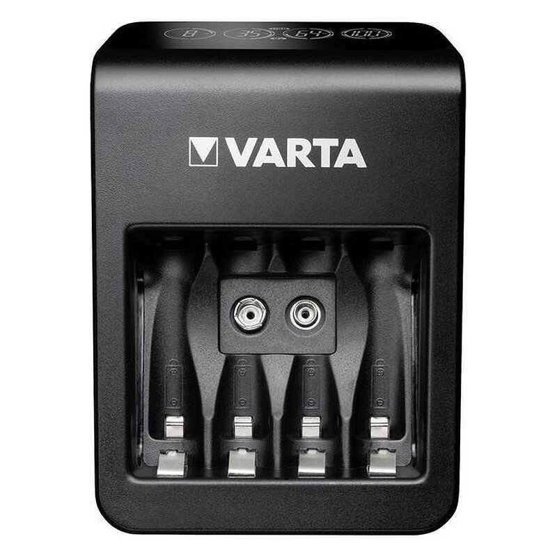 Pakrovėjas universalus Varta LCD Plug-Plus su 4 AA 2100 mah 4 kanalų PP3 57687 цена и информация | Elementų krovikliai | pigu.lt