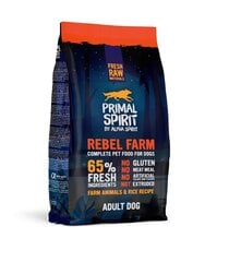 Primal Spirit влажный корм для взрослых собак Rebel Farm 1кг цена и информация |  Сухой корм для собак | pigu.lt