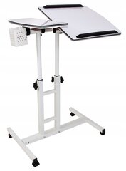 Письменный стол для ноутбука K672G2, белый цена и информация | Компьютерные, письменные столы | pigu.lt