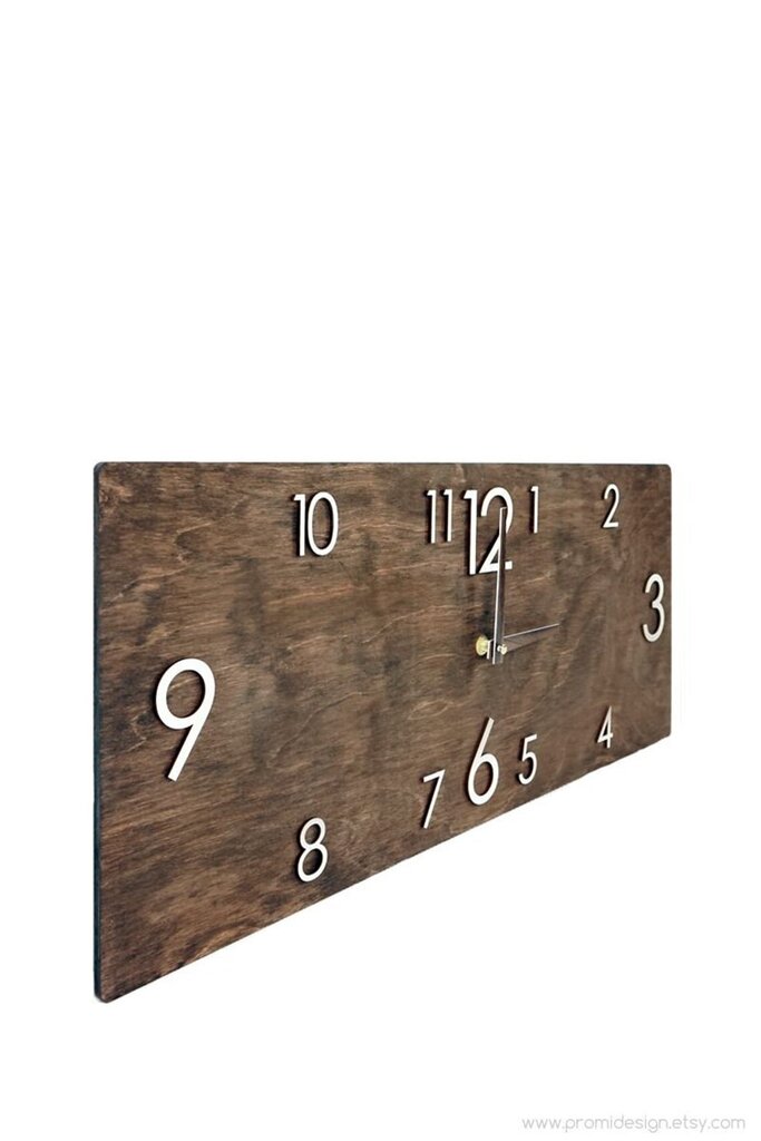 Sieninis laikrodis 26 x 60 cm kaina ir informacija | Laikrodžiai | pigu.lt