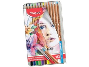 Spalvotai pieštukai Maped Artist, 12 vnt. цена и информация | Maped Товары для детей и младенцев | pigu.lt