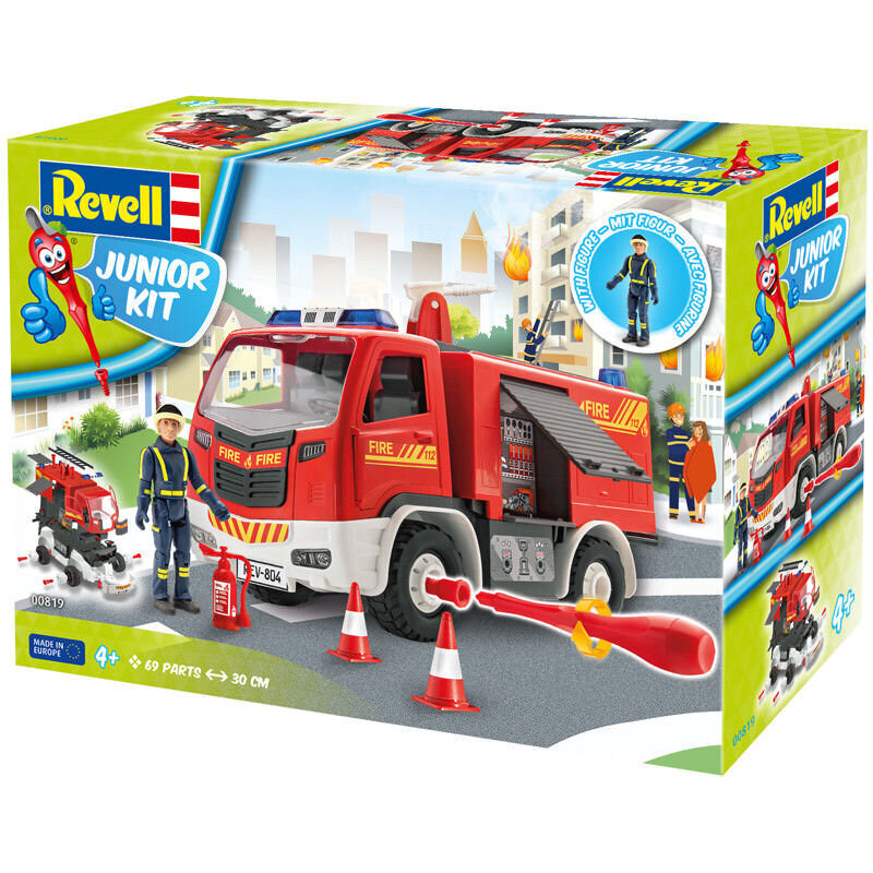 Gaisrinės automobilis su gaisrininko figūrėle Revell, 00819 kaina ir informacija | Žaislai berniukams | pigu.lt