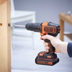 Аккумуляторная отвертка -дрель Black&Decker BDCHD18K-QW цена и информация | Шуруповерты, дрели | pigu.lt