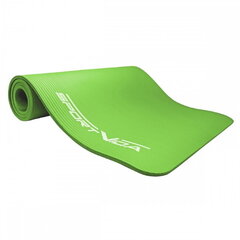 Нескользкий коврик для тренировок фитнеса и йоги SportVida NBR (180x60x1.5 см), зеленый цена и информация | Коврики для йоги, фитнеса | pigu.lt