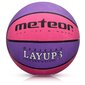 Krepšinio kamuolys Meteor LayUp 3 rausvai/violetinis 07081 цена и информация | Krepšinio kamuoliai | pigu.lt
