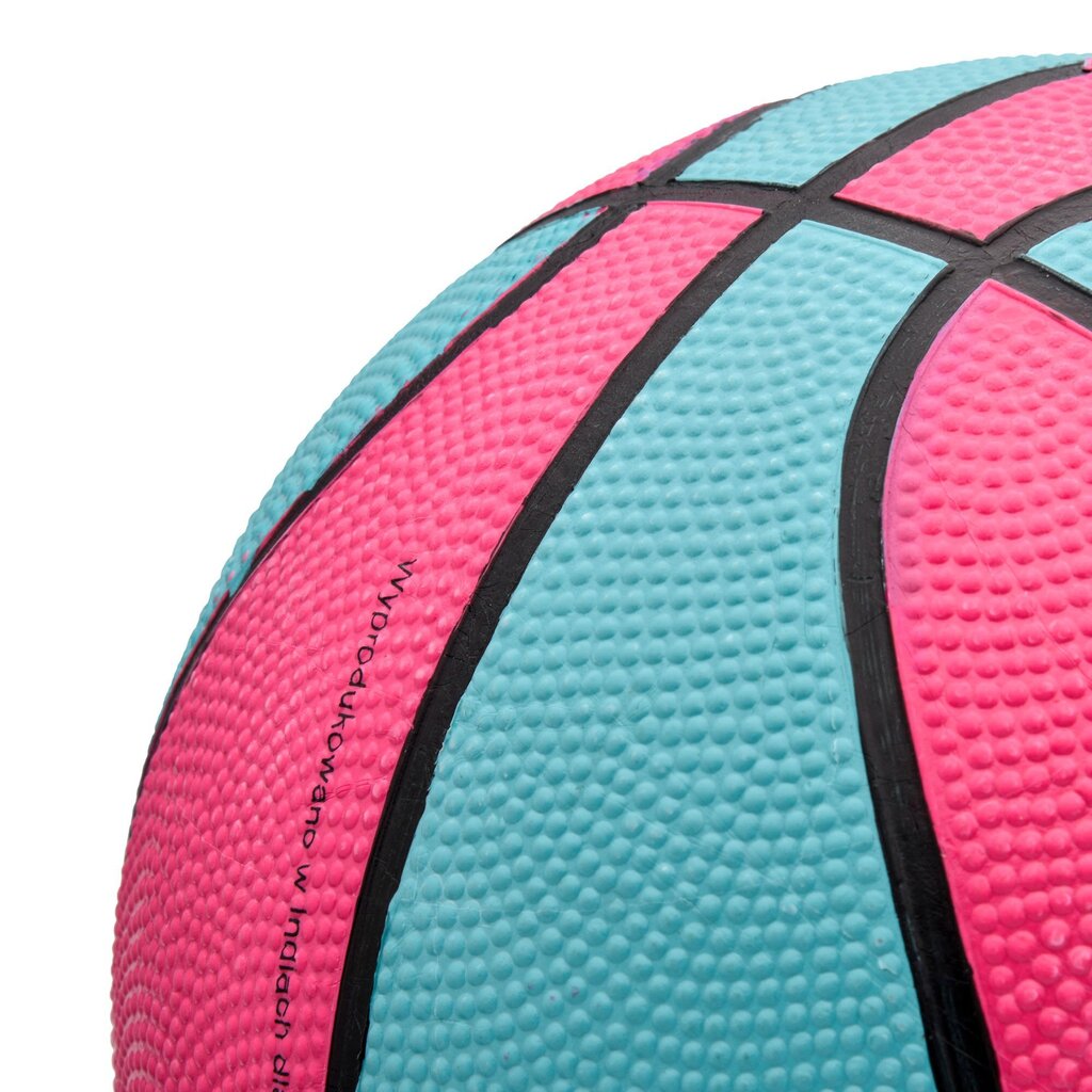Krepšinio Kamuolys Meteor Layup #5 Rožinė/Mėlyna kaina ir informacija | Krepšinio kamuoliai | pigu.lt