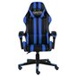 Žaidimų kėdė, juodos ir mėlynos spalvos kaina ir informacija | Biuro kėdės | pigu.lt
