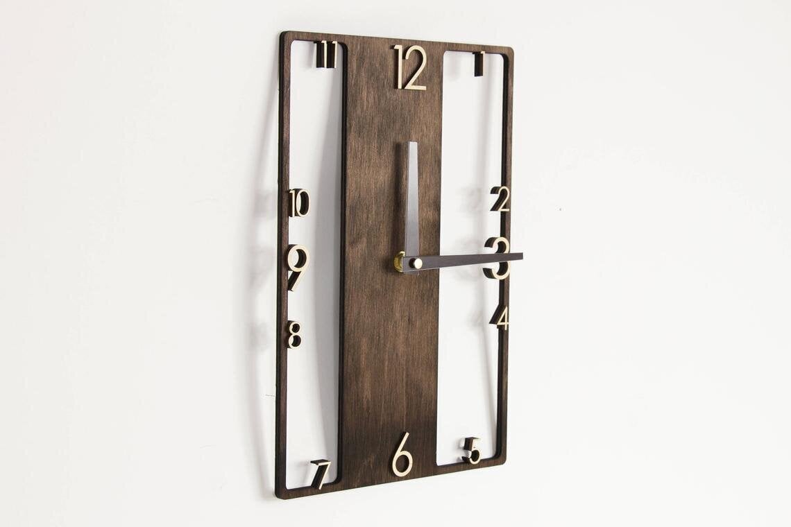Sieninis laikrodis 20 x 30 x 0.9 cm цена и информация | Laikrodžiai | pigu.lt