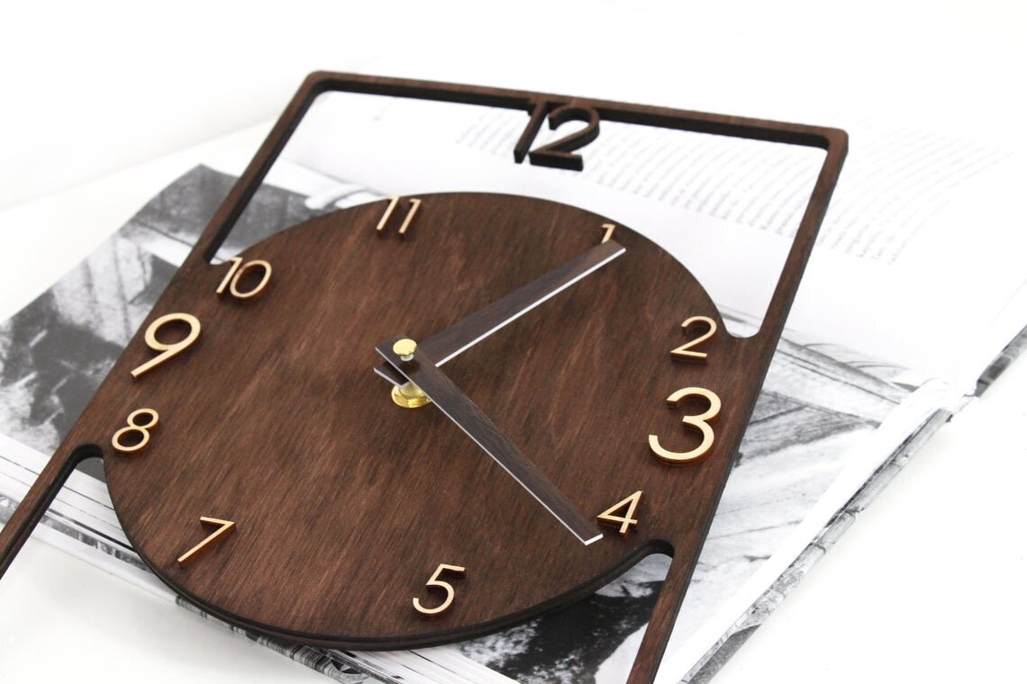 Sieninis laikrodis 20 x 30 x 0.9 cm kaina ir informacija | Laikrodžiai | pigu.lt